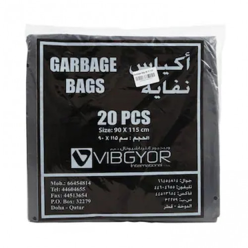 Vibgyor Garbage Bag 90S*115(20Pcs)X3Pkt