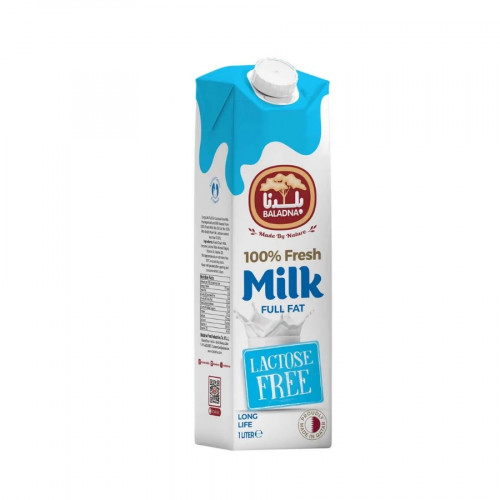 Baladna Lactose Free Uht Milk 1Ltr