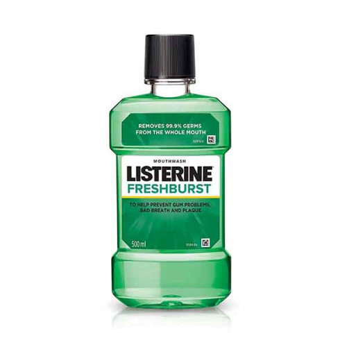 Listerine Fresh Burst Mouthwash 500ml