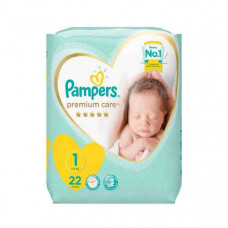 PampersÂ  Premium Care Diapers S1 22's