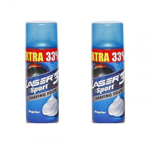 Laser Sport Shaving Foam 2'S x 200ml Offer