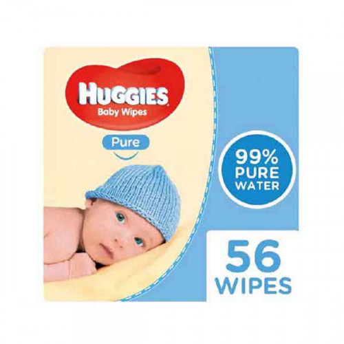 Huggies Wipes Pure 56 Pieces