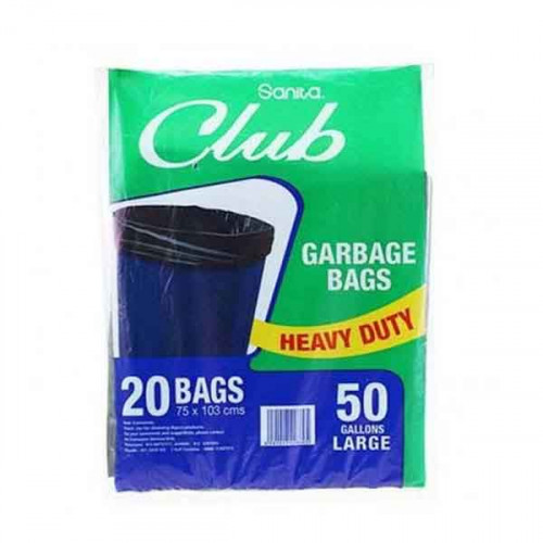 Sanita Club Garbage Bag Biodegradable 50 Gallons 20Bags