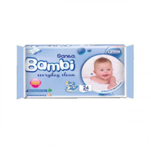 Sanita Bambi Wet Wipes 24'S