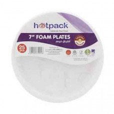 Mapco Round Foam Plate 10 Inch x 25'S