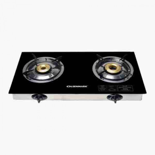 Olsenmark OMK2317 Glass Two Burner Cast Iron India