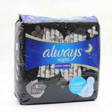 Always Maxi Thick Night Long Pads 32's