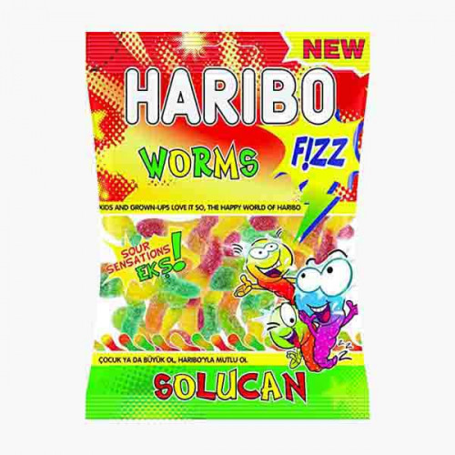 Haribo Worms Fizz Jellies 70 g