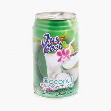 Jus Cool Juice Coconut W Pulp 330ml
