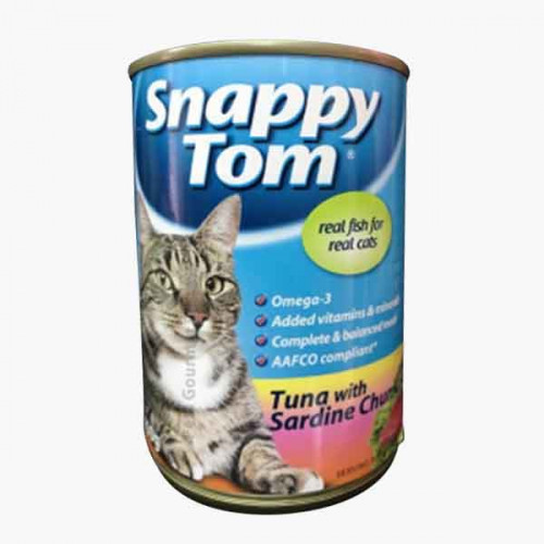 Snappy Tom Tuna + Chunk.Sardine Prawn Jelly 400g