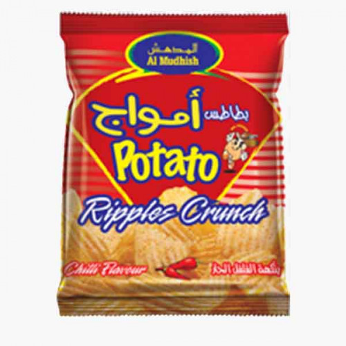 Al Mudhish Ripple Crunch Fresh Potato Chips 15g