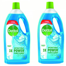 Dettol Anti-Bacterial Power Floor Cleaner Aqua 2x1 Litre