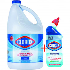 Clorox Bleach 3.78L+Mtbc Fresh Scent 709ml