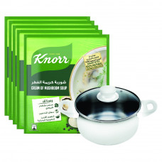 Knorr Soup Cream Of Mushroom 53Gm 5+1+Pot Free