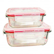 Ghome Lg1017 Glass Food Container 1040Ml,370Ml