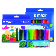 Maxi Col Pencil 24S+Crayons 24S+Col Pen 24S