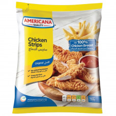 Americana Chicken Strips Plain 750Gm