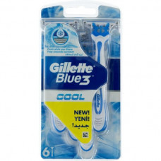 GILLETTE BLUE 3 COOL DISPOSABLE RAZOR 6S