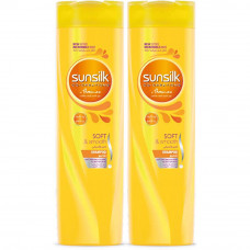 Sunsilk Shampoo Soft and Smooth 350ml Twin Pack -- سانسيلك شامبو ناعمة و مملسة 350مل عبوة تومئين 