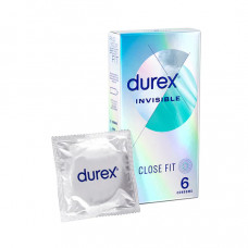 Durex Condom Invisible 6 Pieces -- دوريكسالواقي الذكري غير مرئي 6حبة 