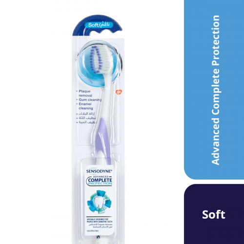 Sensodyne Toothbrush Advanced Complete Protection Soft 1pc -- سينسودين فرشات أسنان حماية كامل مقدم1حبة 1حبة 