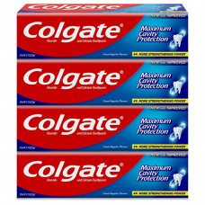 Colgate Maximum Cavity Protection Great Regular Flavour Toothpaste - 150Ml - 4 Pack -- معجون أسنان بحماية قصوى من التسوس بنكهة عادية من كولجيت - 150 مل - 4 عبوات