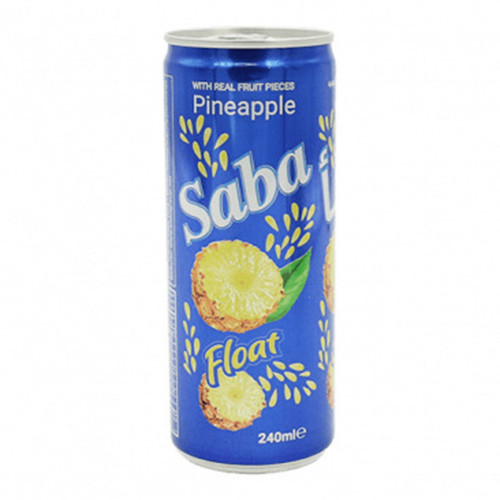 Saba Float Drink Pineapple 240ml -- سابا شراب اناناس عوامة 240مل