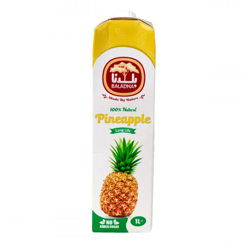 Baladna Long Life Juice Pineapple 1Ltr -- بلدنا عصير أناناس طول أجل 1لتر