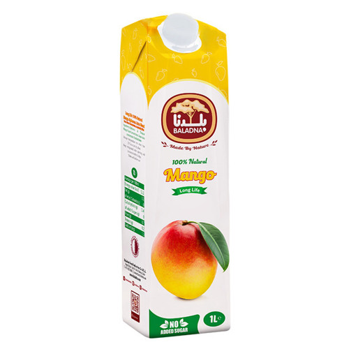 Baladna Long Life Juice Mango 1Ltr -- عصير منجه بلدنا طول أجل 1لتر