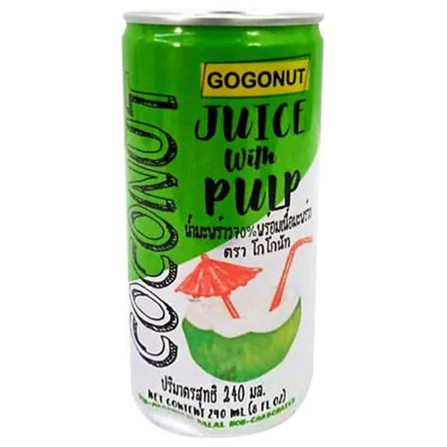 Gogonut Coconut Juice With Pulp 240ml -- جوجونات جوز هند عصير بلب 240مل