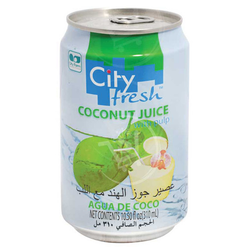 City Fresh Coconut Juice With Pulp -- سيتي عصير جوز الهند طازجة بلب 