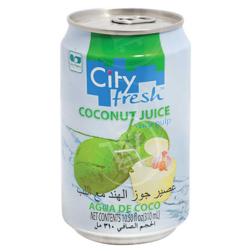 City Fresh Coconut Juice With Pulp -- سيتي عصير جوز الهند طازجة بلب