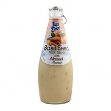 Jus Cool Basil Seed Milk Drink With Almond Flavour 300ml -- جاس كول بذور ريحان شراب بحليب بلوز منكهة 300مل 