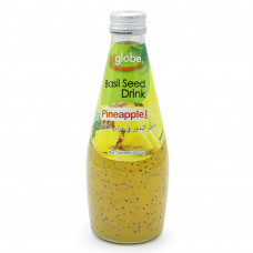 Uglobe Basil Seed Drink Pineapple Flavour 290ml -- أوجلوب شراب  بذور ريحان منكهة أناناس 290مل
