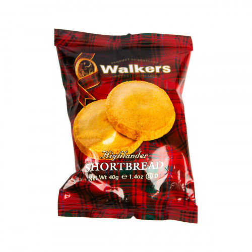 Walkers Highlander Shortbread 40g -- والكيرس هيجلاندير خبز قصير40جم