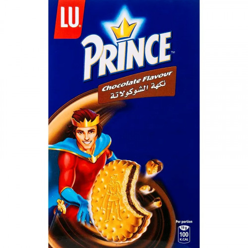 LU Prince Chocolate Flavored Biscuits 190g -- ل يو برينس شوكولاتة بسكويت منكهة 190جم