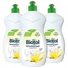 Biotol Dishwashing Detergent Lemon 500Ml 3Pcs