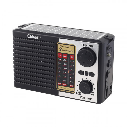 Clikon CK839 FM Radio with Bluetooth Black -- راديو إيف م كليكون بلوتوث بلاك