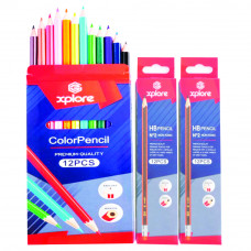 Xplore Xp-1048 Hb Pencil 24Pc + Colour Pencil 12Pc