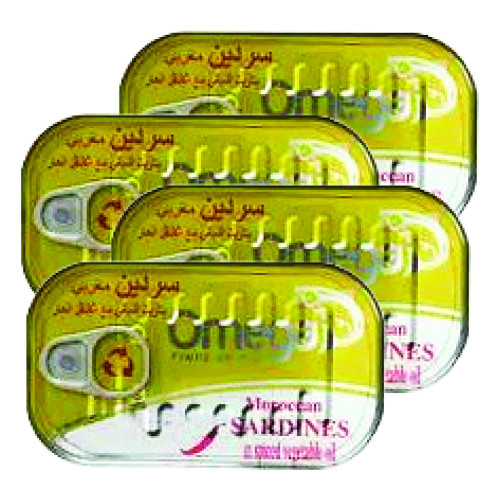 Omega Sardines With Oil 4X125Gm