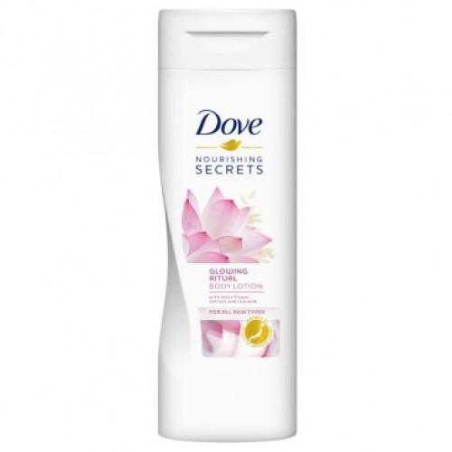 Dove Glowing Care With Lotus Flower Body Lotion 400 ml -- دوف جلوينج كير لوشن للجسم برائحة زهرة اللوتس 400 مل