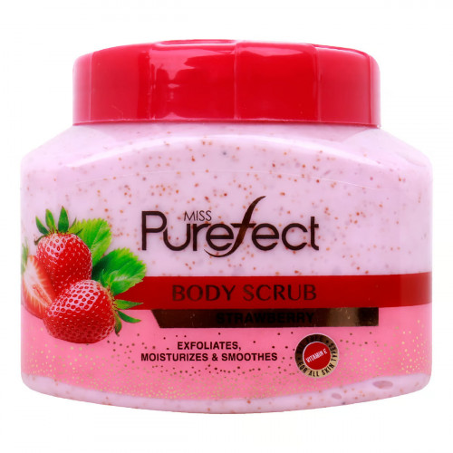 Miss Purefect Strawberry Body Scrub Value Pack 500 ml -- ميس بوريفيكت مصل جسم عبوة عائلية500مل