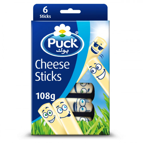 Puck Cheese Sticks 6pcs 108g -- عصى جبنة بوك 6حبة 108جم