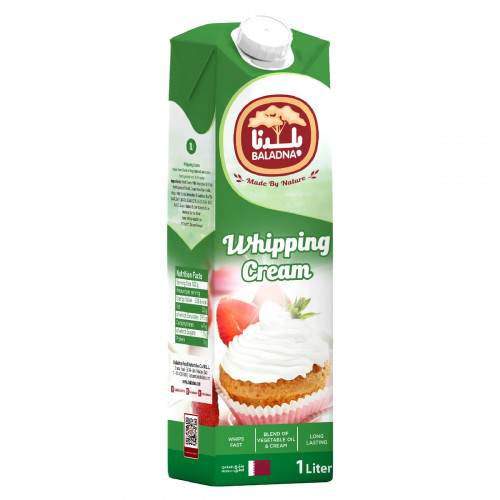 Baladna Full Fat Whipping Cream 1 Litre