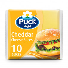 Puck Cheddar Cheese 10 Slices 200g -- جبنة شيدار بوك شرائح 10200جم
