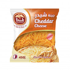 Baladna Shredded Cheddar Cheese 450g -- جبنة شيدر مبشورة بلدنا 450جم