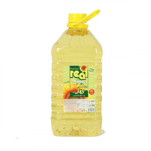 Premium Real Sunflower Oil 4Litre -- ريل زيت دوار الشمس  الفاخر 4 لتر