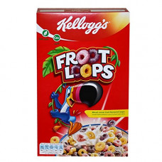 Kellogg's Froot Loops Mixed Cereal Fruit Flavoured Loops 350g -- حلقات فروت من كيلوجز، حلقات بنكهة الفواكه والحبوب المختلطة، 350 جرام