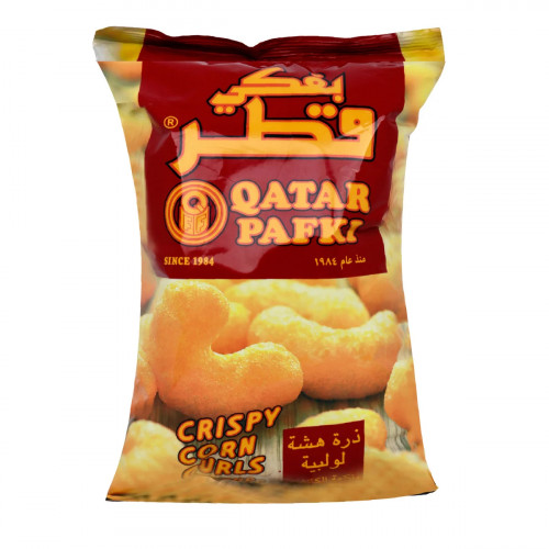 Qatar Pafki Crispy Corn Curls Ketchup 80g -- قطر بافكي ذرة مقرمشة كاتشب 80 جرام
