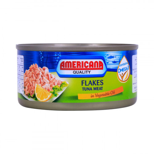 Americana Tuna Flakes In Vegetable Oil 170g x 3's -- امريكانا - رقائق التونا بالزيت النباتي 170 جرام × 3